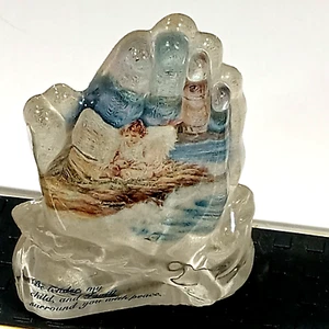 ANGEL In God's Light Collection Glass PRAYING HANDS #2753? Lighthouse Seashore - Picture 1 of 12