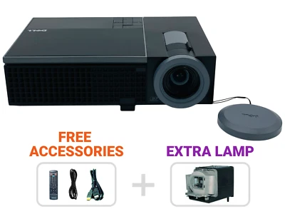 Dell 1510X DLP Projector 3,500 Lumens Full HD Closed Captioning USB + EXTRA LAMP - Image 1 of 4