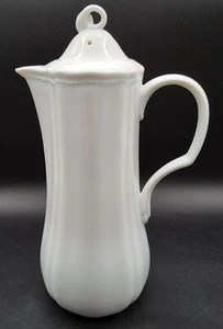 Mikasa Japón Luis XV Todo Blanco 4 Tazas Cafetera con Tapa - Imagen 1 de 6