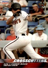 2002 Williamsport Crosscutters Choice 2 Chris Bass Madison Indiana Baseball Card