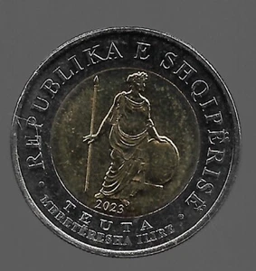 Moneta Albania Albania 2023 100 Leke. - Foto 1 di 2
