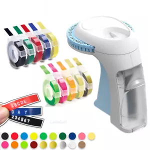 Lookalike Dymo Omega Prägegerät Embossing Label Maker 9mm Embossing Etikettenban - Bild 1 von 35