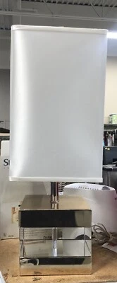 "Lámpara George Kovacs Vintage 28"" Latón y Vidrio con Pantalla Mobuka Marfil Original P480-634" Foto 1 de 4