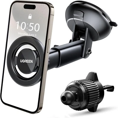 UGREEN Magnetic Phone Dashboard Windscreen Air Vent Car Compatible with MagSafe - Image 1 of 4
