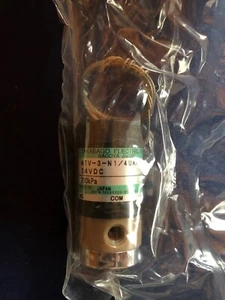 Takasago 3-Way PEEK Diaphragm Isolated Valve MTV-3-N1 / 4UKGH-5, 24VDC/200kPa - Picture 1 of 4