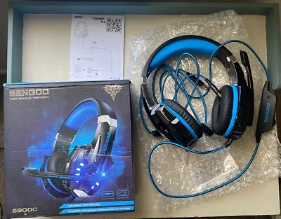 BENGOO G9000 Stereo Gaming Headset for PS4 PC Xbox, Headphones with Mic, LED - Image 1 of 3