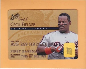 1995 STUDIO GOLD SERIES #45 CECIL FIELDER DETROIT TIGERS - Picture 1 of 2