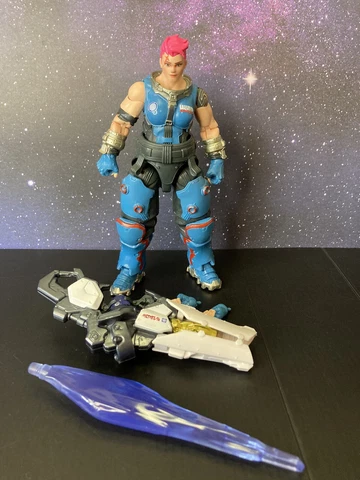 Hasbro Overwatch Ultimates Series Zarya 6” inch Action Figure Complete PC Game Cover