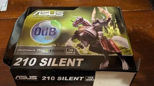 ASUS NVIDIA GEFORCE 210 EN210 SILENT/DI/1GD3/V2(LP) 1GB DDR3 SDRAM HDMI - Picture 1 of 6
