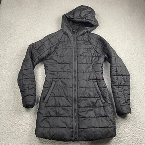 Smartwool Smartloft 180 Parka Jacket Womens Small Black Merino Lined Hooded - Picture 1 of 15