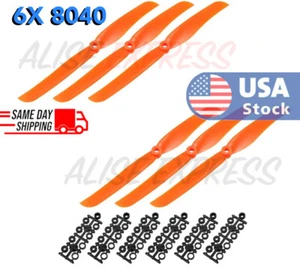 6PCS 8040 (8x4") RC Plane Airplane Electric Propeller US Seller - Picture 1 of 4