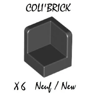 lego 6231 - 6x Panneau angle coin / Panel 1x1x1 Corner - Noir / Black - NEUF - Imagen 1 de 1