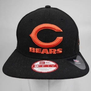 New Era Chicago Bears 9Fifty NFL Team Headwear Snapback Hat Cap Black EUC - Bild 1 von 20
