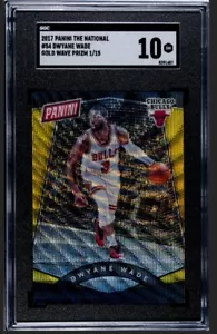 2017 Panini National Convention VIP Prizm Gold Wave /15 Dwyane Wade SGC 10 - Picture 1 of 2