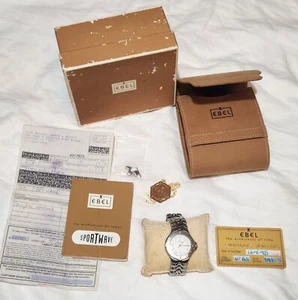 Ebel Sportwave Watch Quartz Gold & Steel Mens 36mm Swiss Made E6187631 - Picture 1 of 22