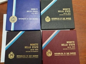 Serie Divisionale San Marino 1972 1973 1974 1975 - Foto 1 di 2