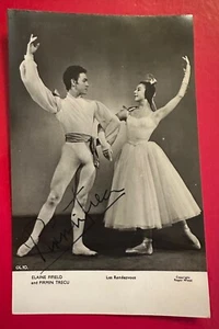 DE COLECCIÓN BALLET AÑOS 50 RARA FOTOGRAFÍA POSTAL FIRMADA AUTÓGRAFO PIRMIN TRECU - Imagen 1 de 3