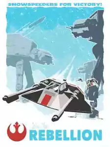 Star Wars Das Imperium schlägt zurück Brian Miller Snowspeeder für Victory Art - Bild 1 von 1