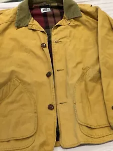 Giacca da uomo vintage Life’s Adventures Dash giallo grande fienile cappotto lavoro a quadri - Foto 1 di 8