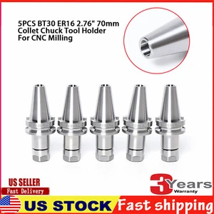 Collect Chuck Taper Collet Chuck shank Holder Milling CNC tools 5 x BT30 ER16 US - Picture 1 of 17