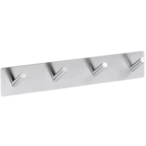 BEASY Hakenleiste Edelstahl Gebürstet 38x255x45 mm für Bad & Küche >> zum Kleben - Bild 1 von 4