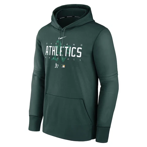 New Oakland Athletics Nike Authentic Collection Pregame Performance Hoodie MLB Cover