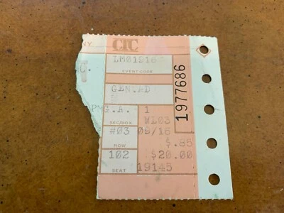 1981 Tommy Hearns v Sugar Ray Leonard Boxing Ticket TKO 14th Round 9/16 - Image 1 of 2