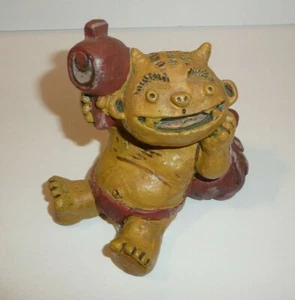 Seto Craft Demon Devil Figure Figurine with Hammer 2007 Halloween Odd Weird Cute - Picture 1 of 9