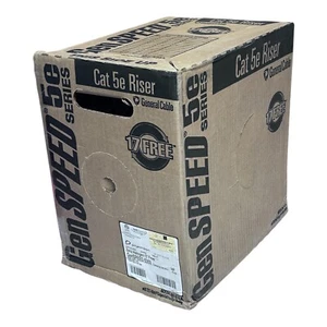 Cable General GenSpeed CAT 5E 5350 24/4 1000 FT 24 AWG Cobre 350 MHz Blanco - Imagen 1 de 2