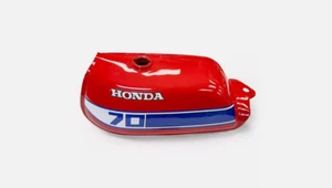 Fit For Honda ATC70 Red Painted Steel Petrol Tank 1978-1985 Model - Picture 1 of 3
