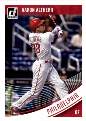 2018 Panini Donruss #124 Aaron Altherr philadelphia phillies - Image 1 of 2
