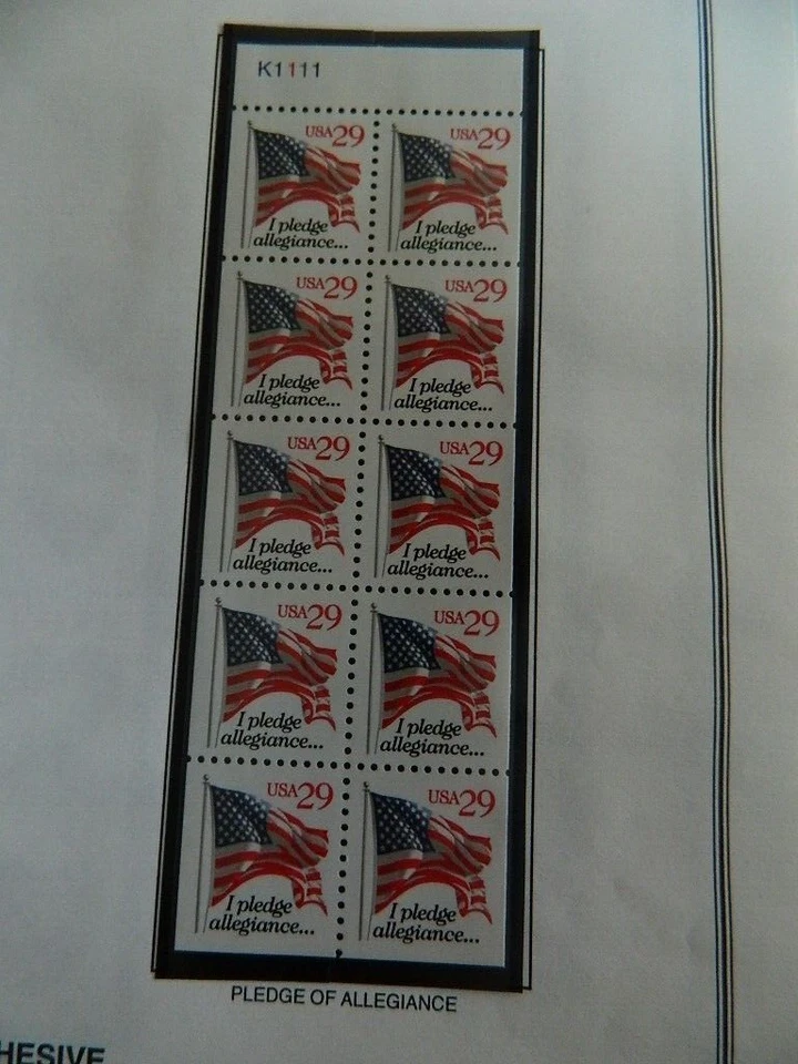 US SC# 2594A Pledge of Allegiance U. S. Flag   K1111 - Image 1 of 1