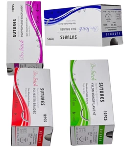 Training Suture Threads Emergency First Aid Kit Tools Wound Treating Practice - Picture 1 of 113