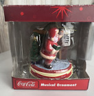 Coca Cola Musical Santa Claus Christmas Ornament Hark the Herald Angels Sing