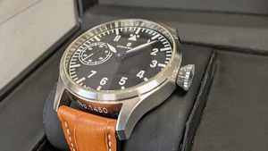 Steinhart Pilot Nav B-Uhr Handwinding 44mm Swiss Watch ETA Black Dial  107-0306 - Picture 1 of 15