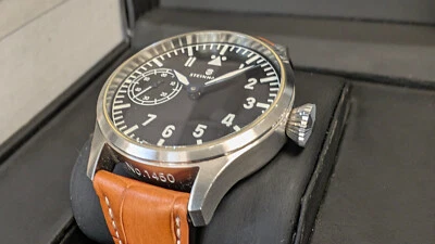 Steinhart Pilot Nav B-Uhr Handwinding 44mm Swiss Watch ETA Black Dial  107-0306 - Image 1 of 4