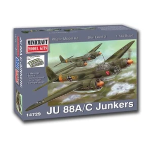 Minicraft JU-88 A/C Junkers Maßstab 1/144 Modell - 14729 - Bild 1 von 1