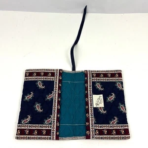 Vera Bradley Retired Rare Navy Paisley Book Cover Bible 100% Cotton READ - Picture 1 of 10