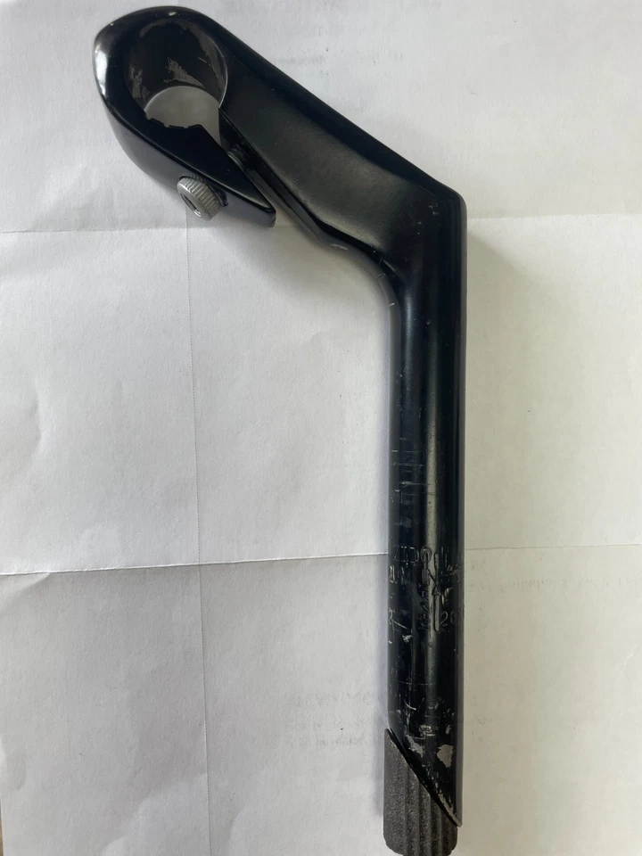 Fuji Alloy High Rise 135mm Quill stem 22.2x80mm 30 Deg Rise 25.4 Clamp Black FU2 - Image 1 of 2