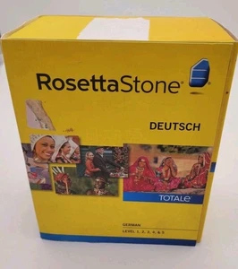 Rosetta Stone V4 TOTALe: German Level 1-5 Set for PC, Mac **No Headphones** - Picture 1 of 10