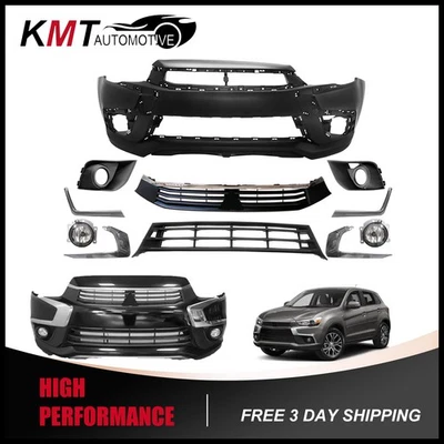 Kit de rejilla de parachoques delantero con faro antiniebla para Mitsubishi Outlander Sport 2016-2019 Foto 1 de 4