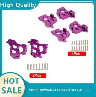 2/4Pcs Front/ Rear Gear Box Bulkhead For HPI SAVAGE 25 SS 4.6 3.5 RS4 3 21 AAU - Image 1 of 4
