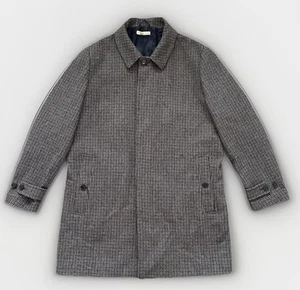 Hammond & Co by Patrick Grant Size 44 Brown Houndstooth Check Single Over coat - Picture 1 of 16
