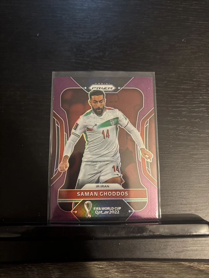 2022 Panini Prizm World Cup Qatar Purple Prizm /199 Saman Ghoddos #124 - Image 1 of 1