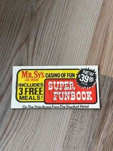 Mr. Sy's Casino Las Vegas, NV - Vintage Fun Book of Coupons, Different Coupons - Picture 1 of 3
