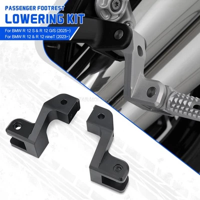 For BMW R12 S FootPegs Riser R 12 nineT R12 G/S Passenger Foot rest Lowering Kit - Image 1 of 4