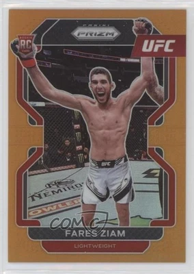 2022 Panini Prizm UFC Orange Prizm /99 Fares Ziam #143 Rookie RC - Image 1 of 2