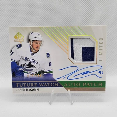 2015-16 SP Authentic Future Watch Patch Autograph Rookie Jared McCann Auto /100 - Image 1 of 4