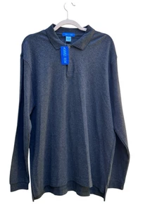 NWT Savile Row Men’s Gray 100% Cotton Long Sleeve Shirt Size Large Classic Top - Picture 1 of 6