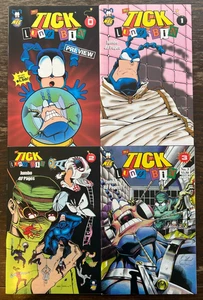 LOTE DE 0 1-3 THE TICK LUNY BIN Ben Edlund Fox TV Teenage Mutant Ninja Turtles TMNT - Imagen 1 de 8